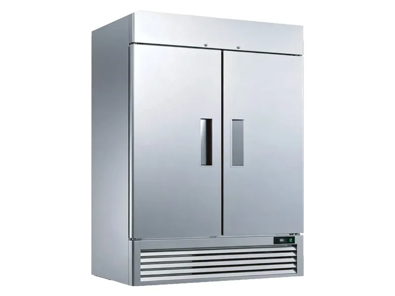 Stainless upright solid door